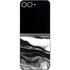 Black and White Marble Ink Galaxy Z Flip6 Skin